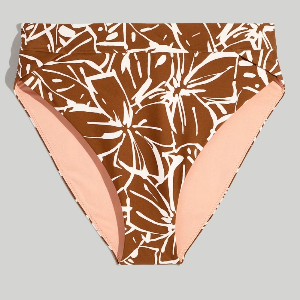 *NWT* Madewell Hi-Rise Crossover Bikini Bottom
